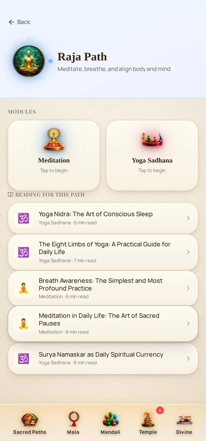 Raja Path — Meditation & Yoga